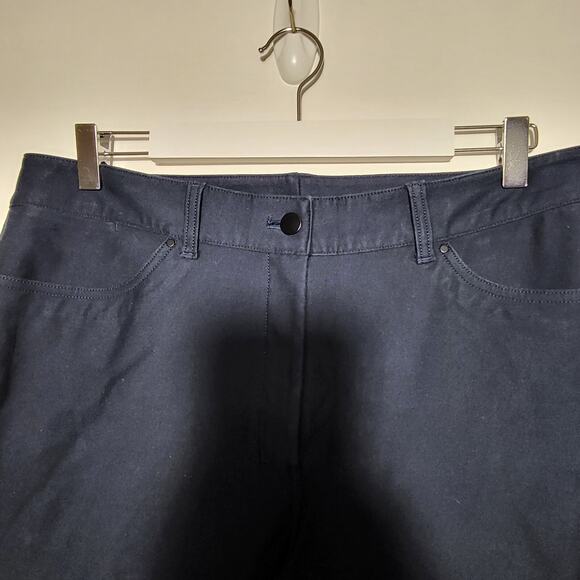 Lululemon Pants Womens 32 Black City Sleek 5 Pocket Wide Leg Utlitech - Picture 2 of 9